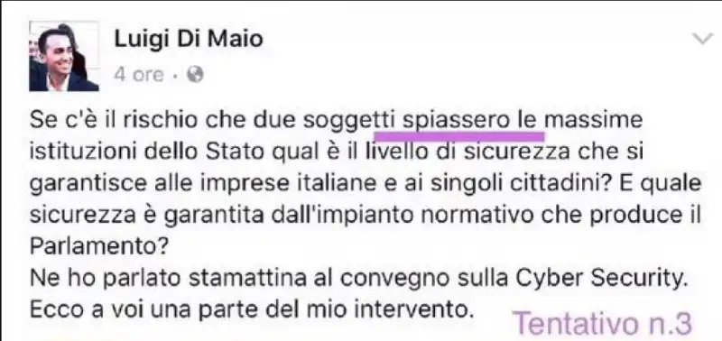 DI MAIO TWEET