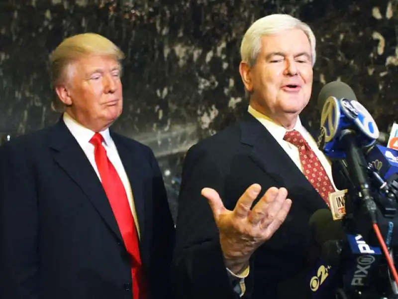 donald  trump newt gingrich