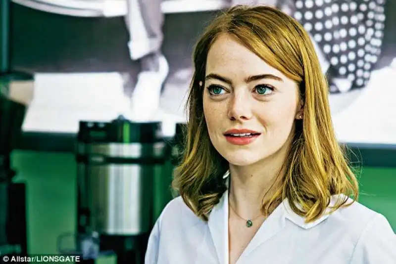 emma stone sul set