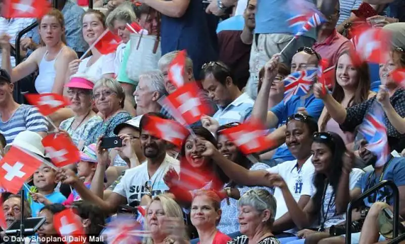 FAN IN DELIRIO PER FEDERER