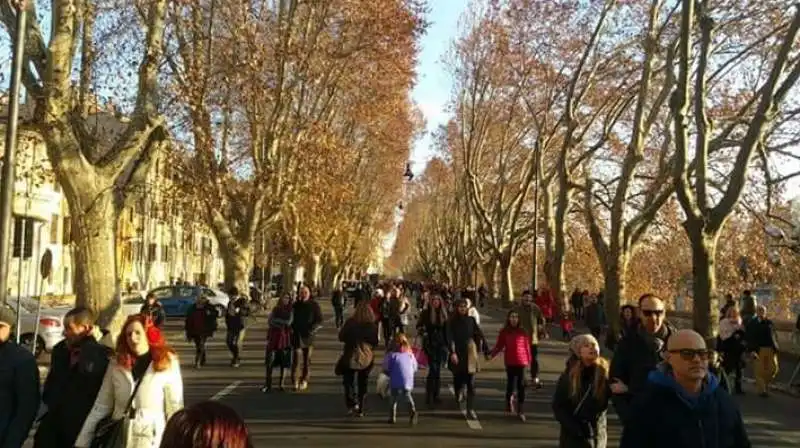 lungotevere pedonalizzato per il 1 gennaio a roma  3