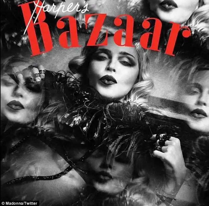 madonna anni 30  per harper bazaar