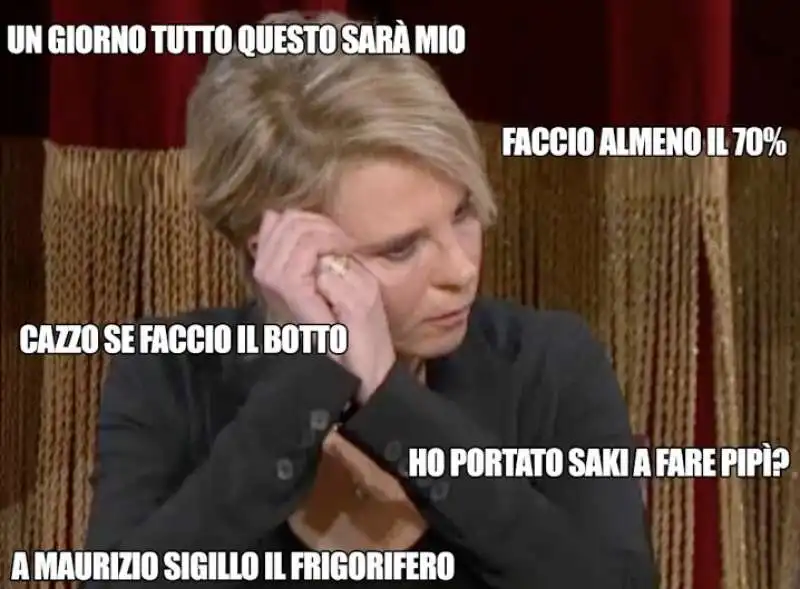 maria de filippi elettrizzata di essere a sanremo     