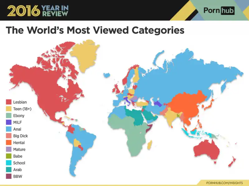 pornhub report 2016   i piu visti   