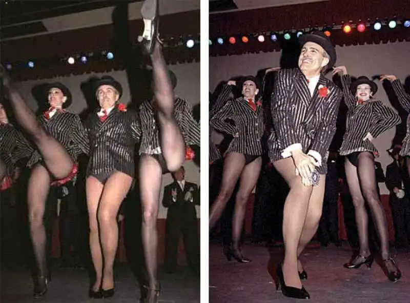 rudy giuliani can can con le rockette