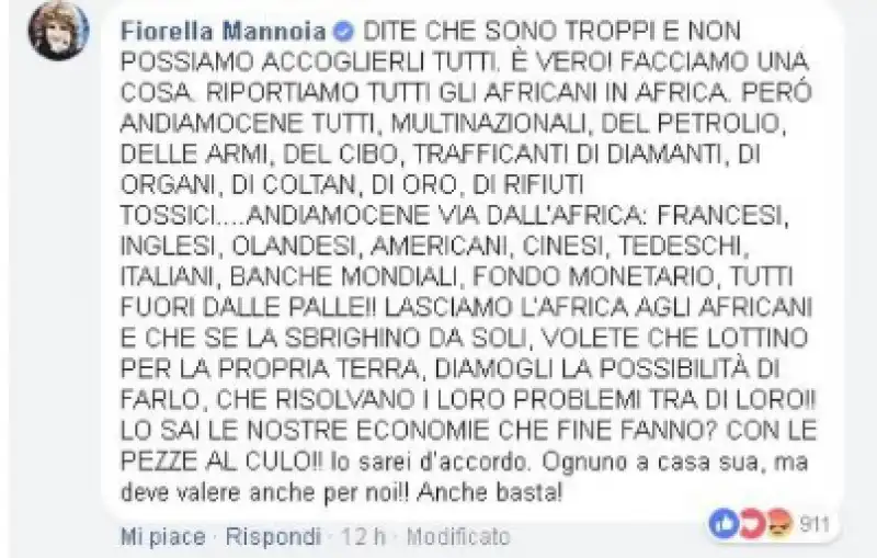 fiorella mannoia post