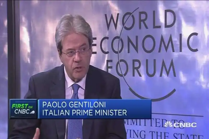 GENTILONI A DAVOS 2