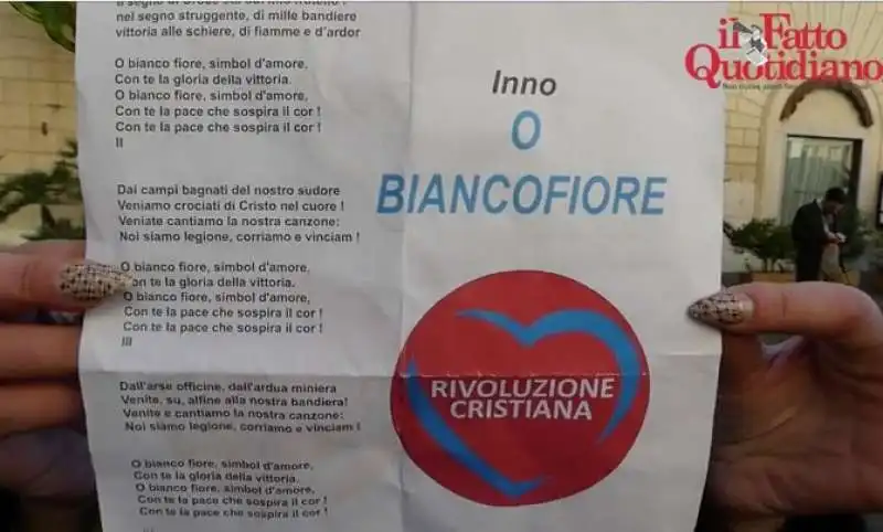 GIANFRANCO ROTONDI E LE CANDIDATE DI RIVOLUZIONE CRISTIANA
