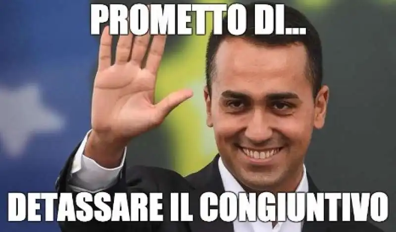 IL MEME SULLE PROMESSE ELETTORALI DI LUIGI DI MAIO