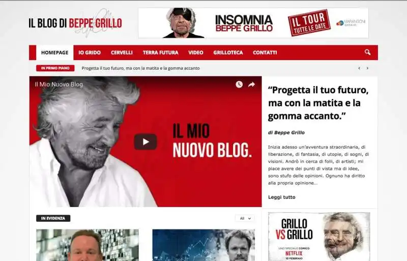 IL NUOVO BLOG DI BEPPE GRILLO