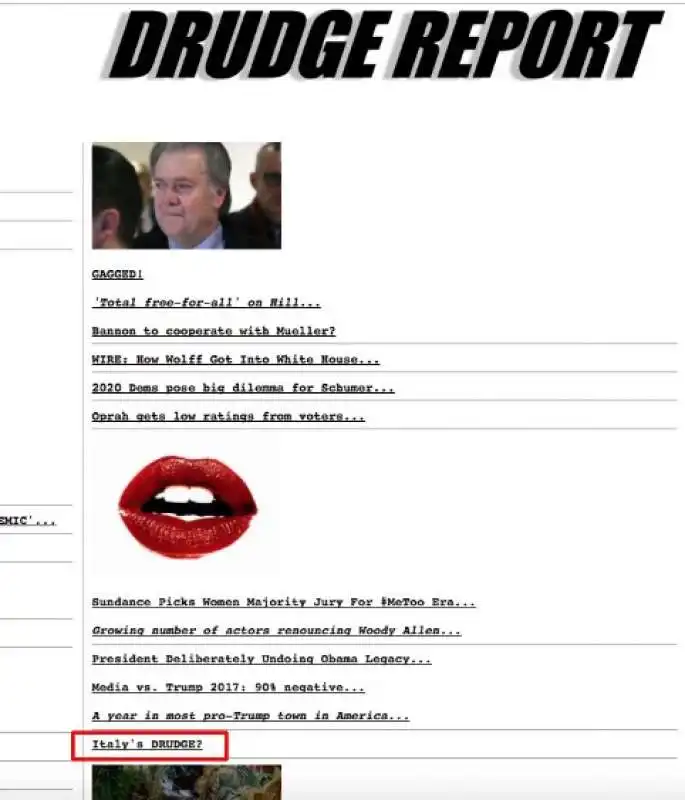 INTERVISTA A DAGO SU POLITICO LINKATA DA DRUDGE REPORT