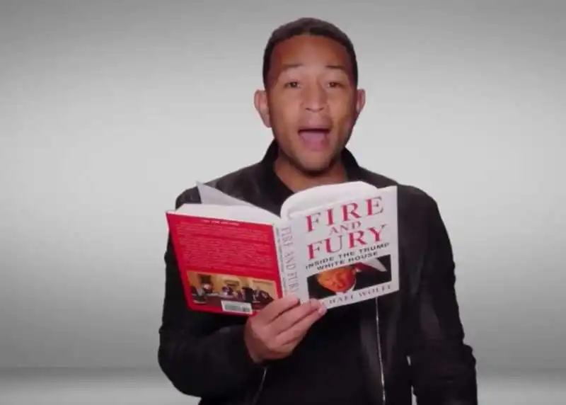 john legend legge l odiografia su trump fire and fury