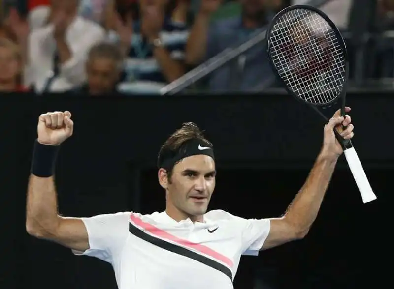 ROGER FEDERER VINCE GLI AUSTRALIAN OPEN 2018 