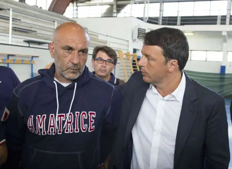 sergio pirozzi e matteo renzi