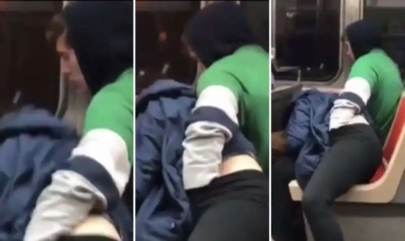 SESSO ORALE IN TRENO