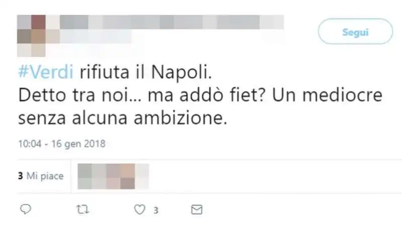 SIMONE VERDI E IL RIFIUTO AL NAPOLI