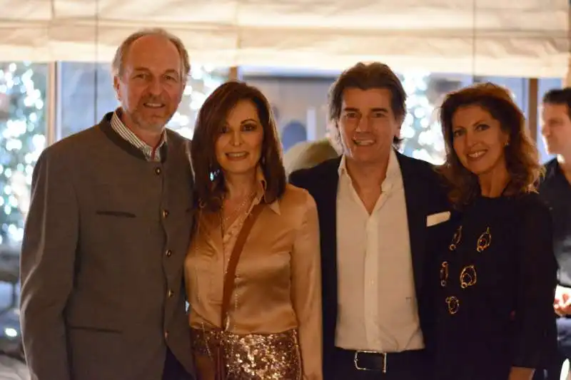 arturo artom, daniela santanche e dimitri d'asburgo, alessandra artom