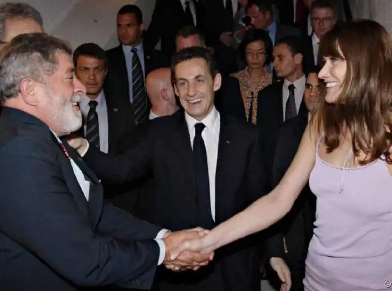 CARLA BRUNI SARKOZY LULA DA SILVA