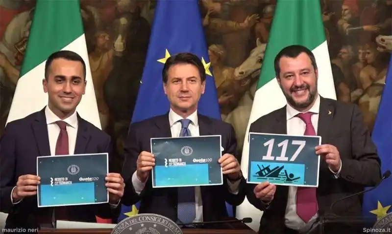 CONTE SALVINI DI MAIO BY SPINOZA