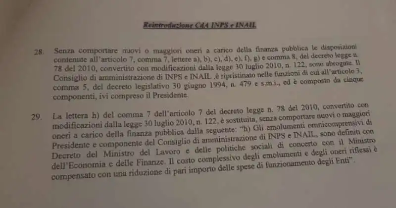 DECRETO QUOTA 100 INPS INAIL