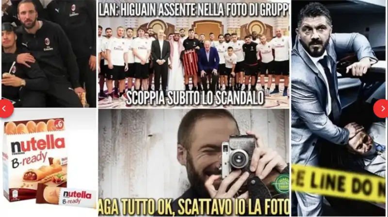 higuain ironia