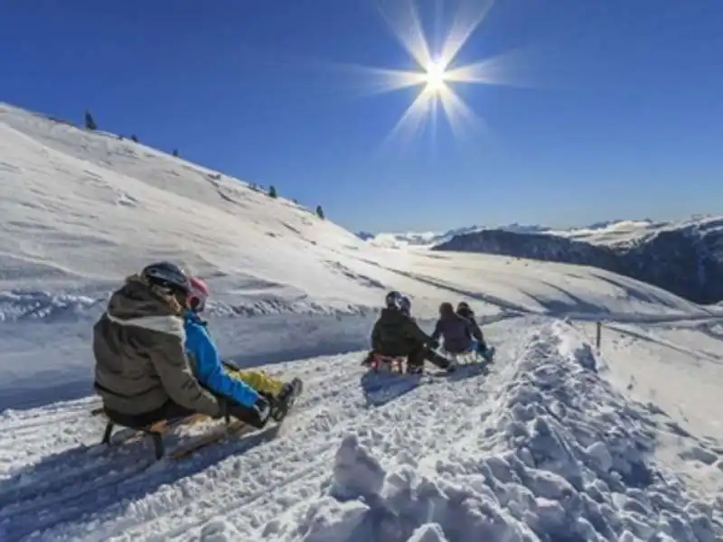 LA PISTA DA SLITTINO RENON BOLZANO