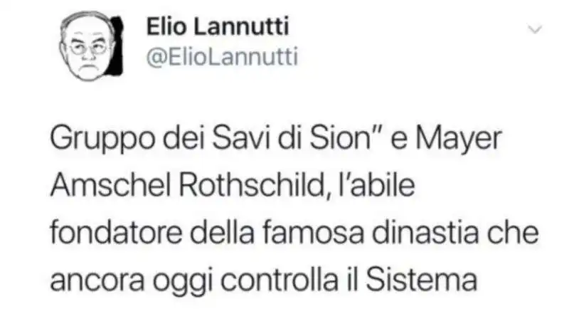 LANNUTTI E IL TWEET BUFALARO SUI SAVI DI SION