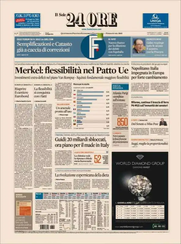 SOLE 24 ORE DEL 24 GIUGNO 2014