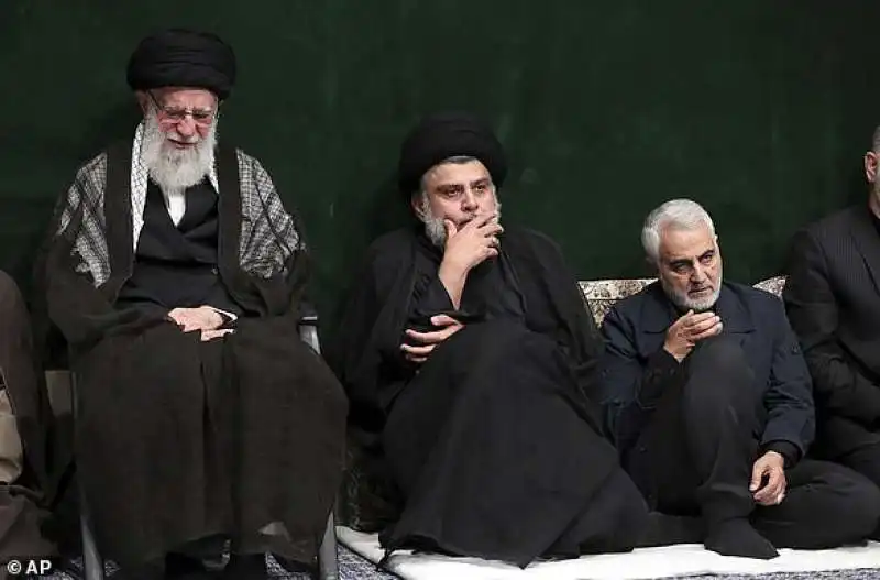 ali khamenei muqtada al sadr e qassem soleimani