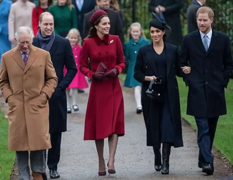 carlo, william, kate meghan e harry