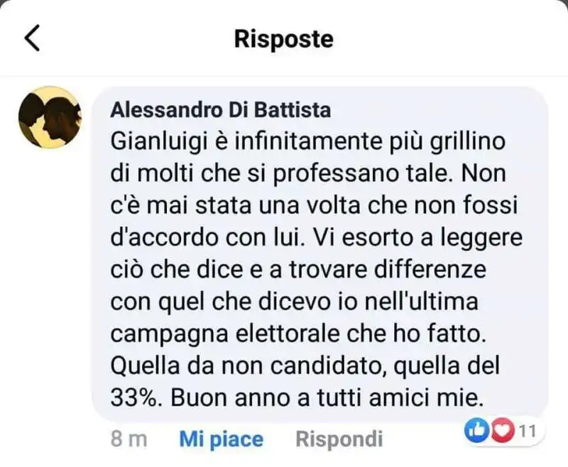 commento su gianluigi paragone di alessandro di battista