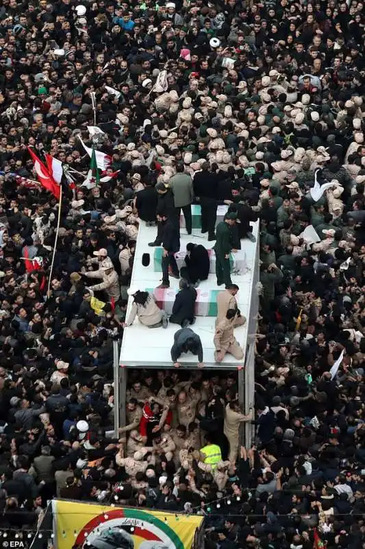 corteo funebre di qassem soleimani