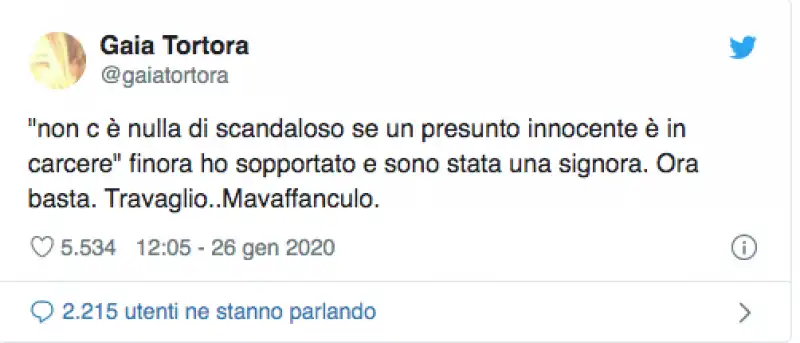 gaia tortora tweet