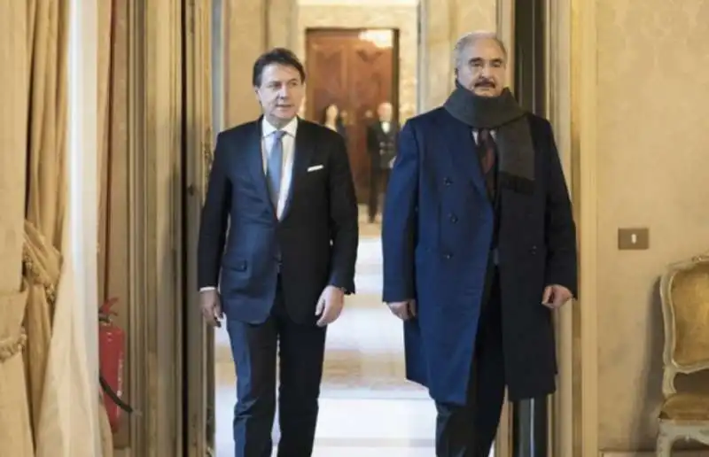 GIUSEPPE CONTE KHALIFA HAFTAR