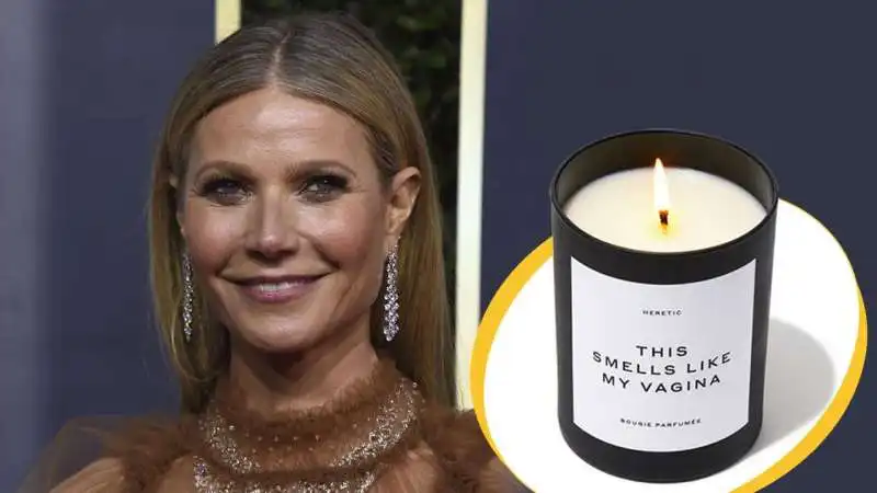 GWYNETH PALTROW E LA CANDELA AL PROFUMO DI VAGINA