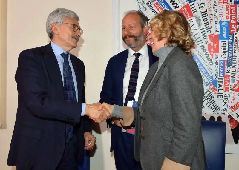 massimo d alema  stefania craxi  virman cusenza  foto di bacco