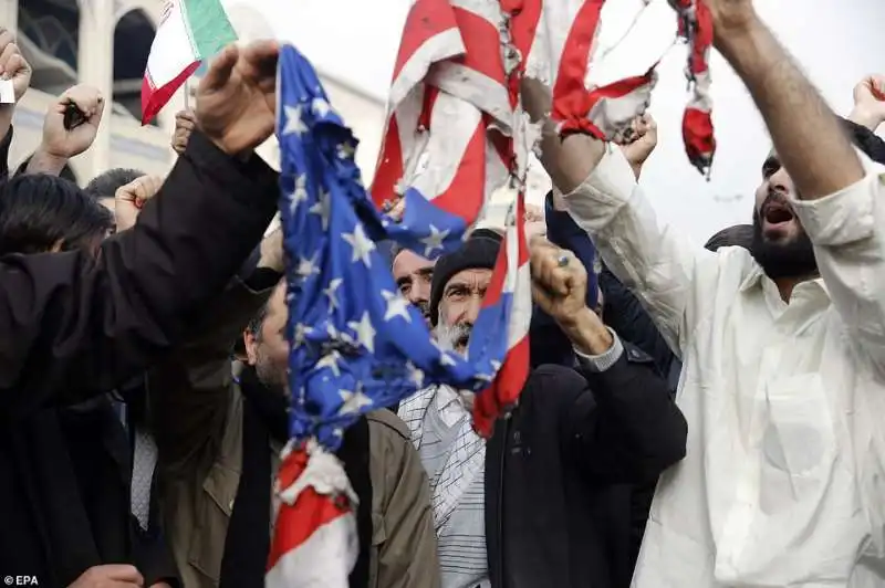 proteste in iran contro gli usa 2