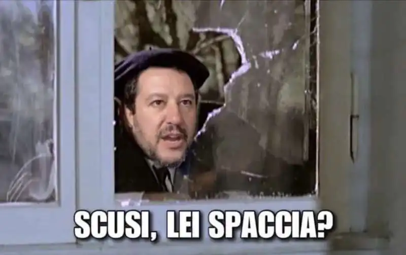 salvini al citofono meme 2