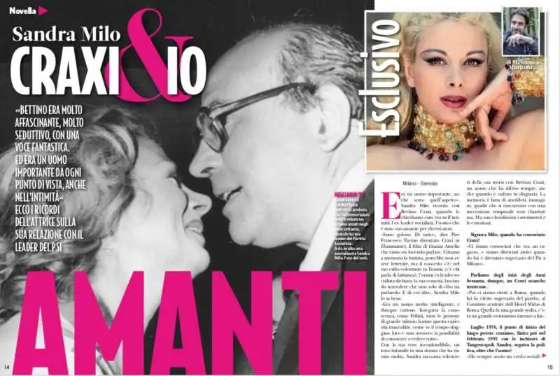 SANDRA MILO E BETTINO CRAXI