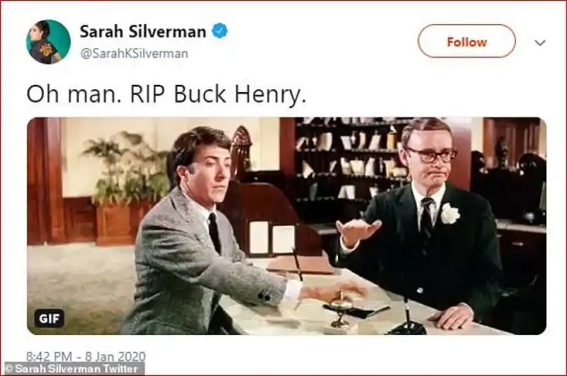 sarah silverman ricorda buck henry