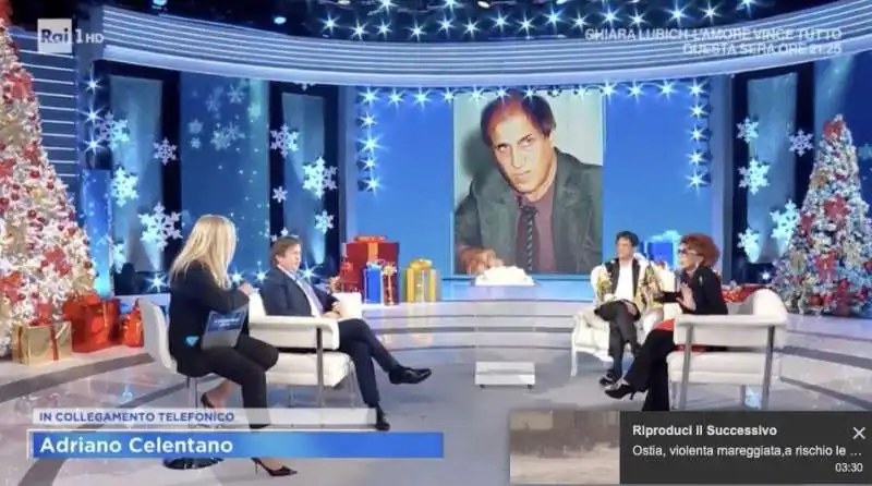 adriano celentano chiama domenica in 3