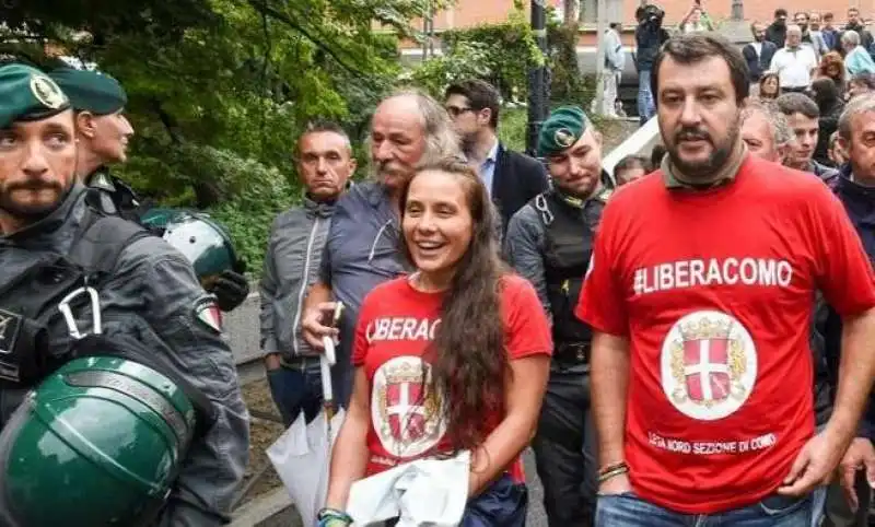 alessandra locatelli e matteo salvini