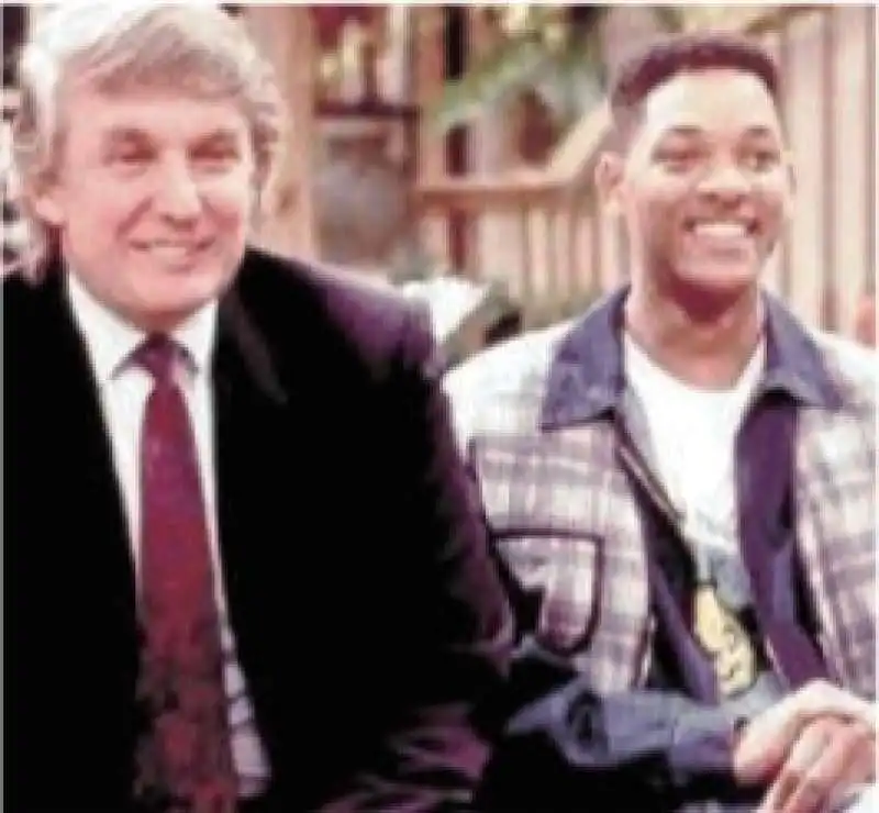 DONALD TRUMP E WILL SMITH IN IL PRINCIPE DI BEL AIR