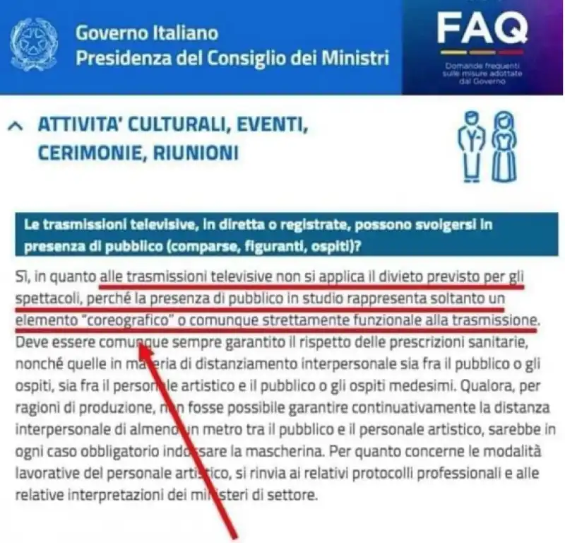 faq palazzo chigi pubblico