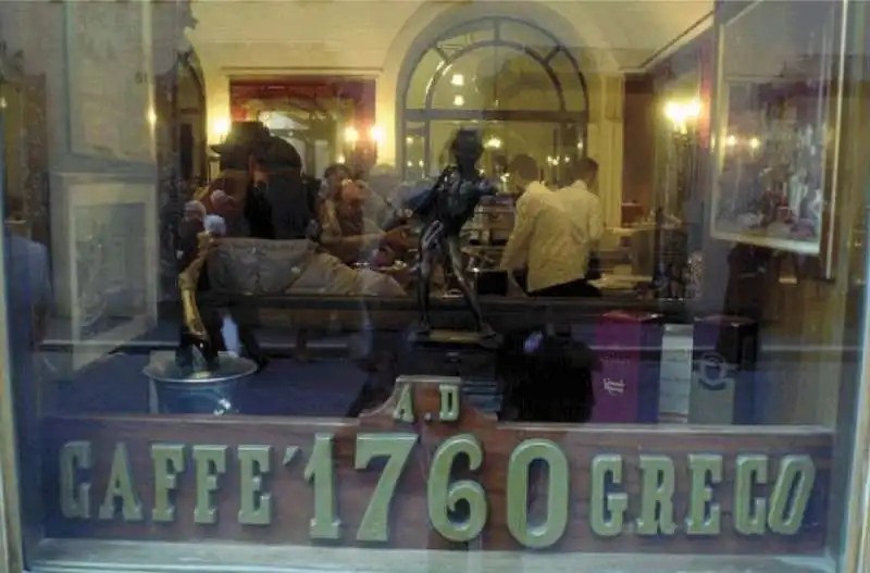 il papillon di d'annunzio al caffe greco di roma