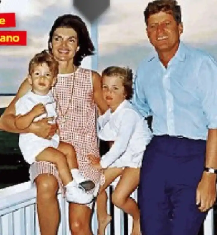 jackie kennedy il marito john e i figli