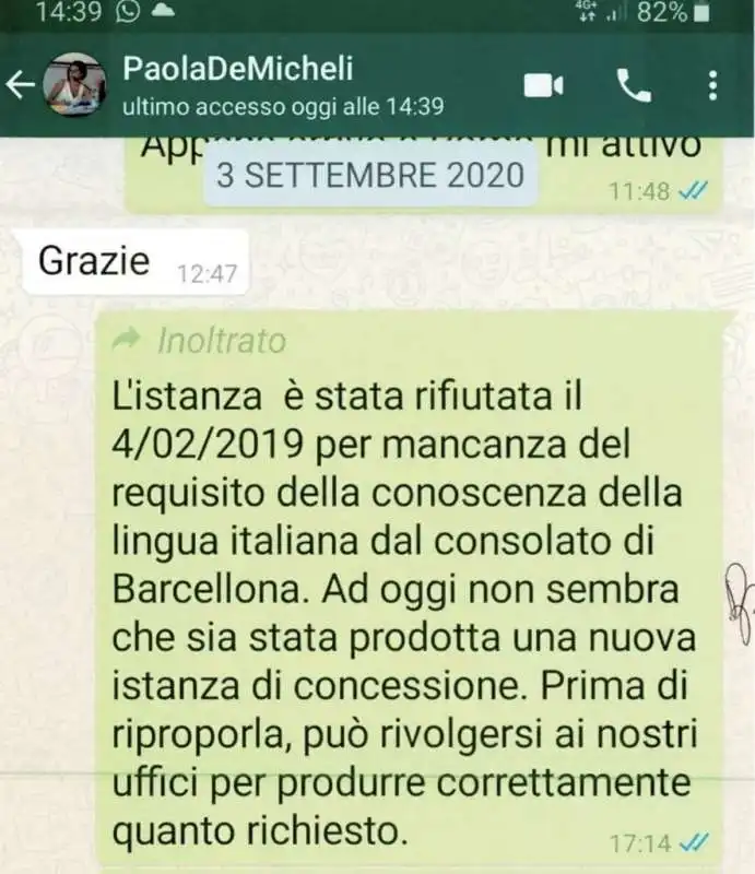 LA CHAT TRA PAOLA DE MICHELI E IL CAPO GABINETTO DEL VIMINALE BRUNO FRATTASI  1