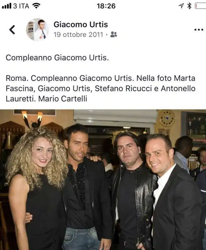 marta fascina giacomo urtis stefano ricucci antonello lauretti