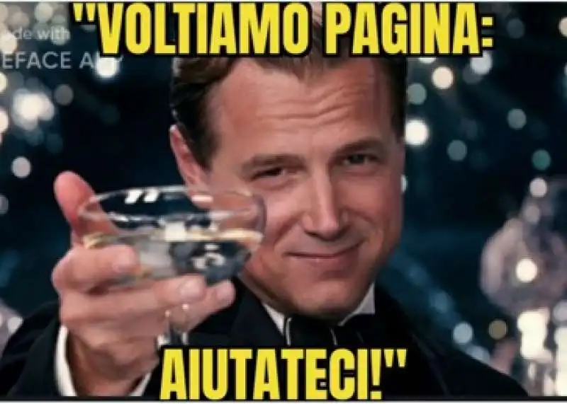 meme sulla crisi di governo   conte versione di caprio