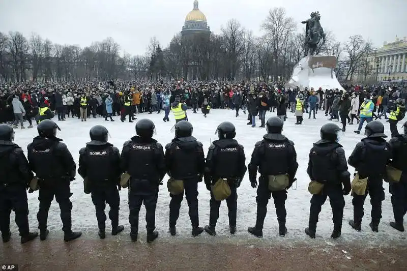 proteste per la liberazione di navalny 52